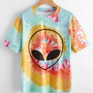 Tye Die Alien Tee Shirt